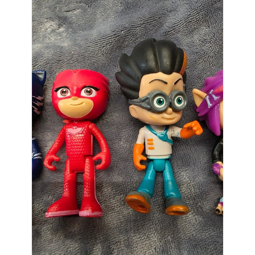PJ Masks Figure Lot Catboy Gekko Owlette Romeo Wolfy Kids Rip Howler Toy Set